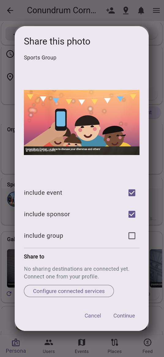 Manage event photos